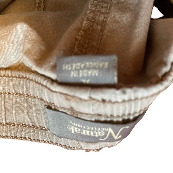 Natural Reflections Texturized Khaki Shorts - Elasticized Waist Drawstring XL - Picture 6 of 6